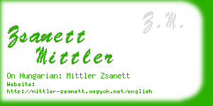 zsanett mittler business card